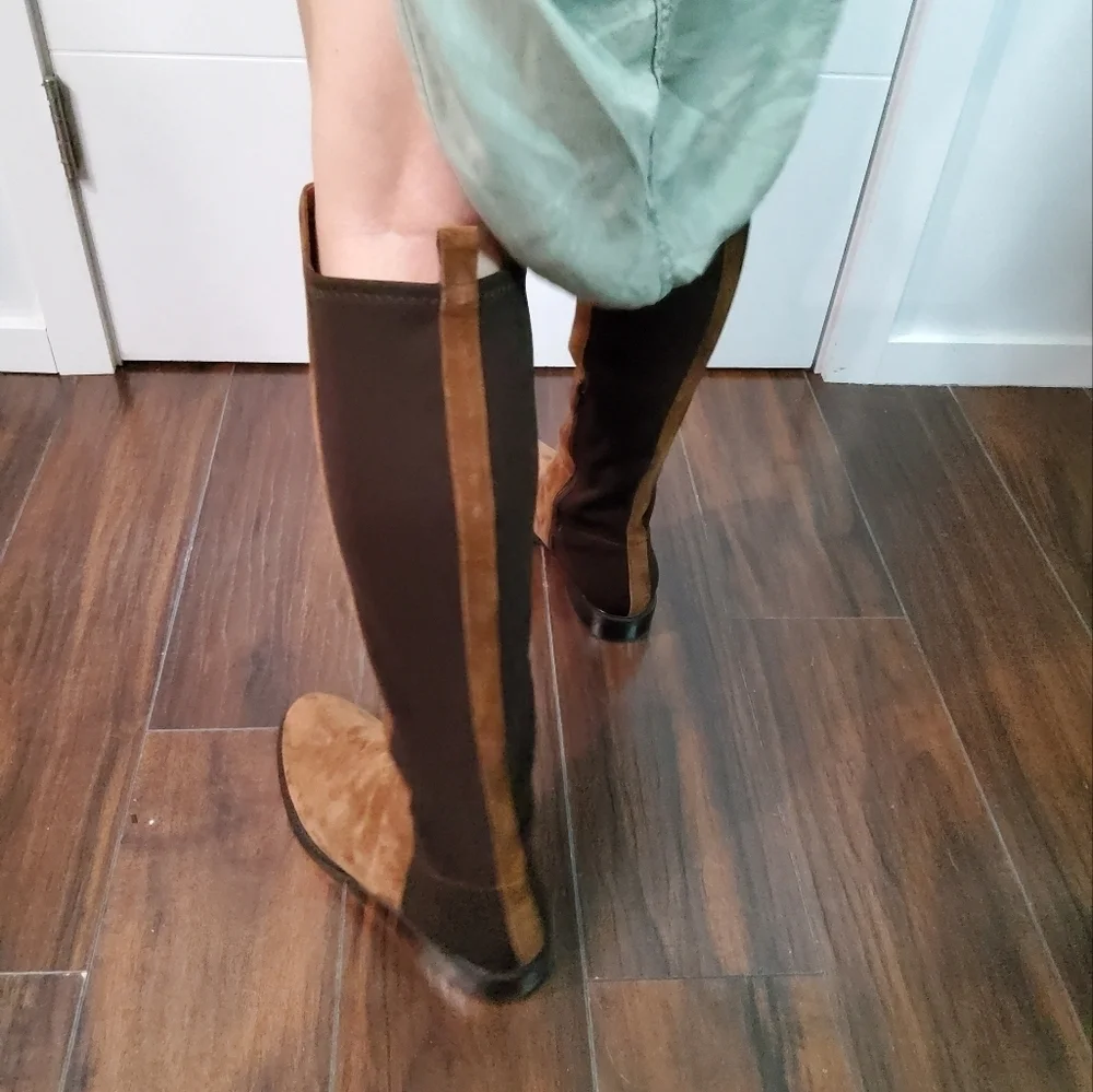 Clorinda Antinori Suede Tall Boots Size 40/9
